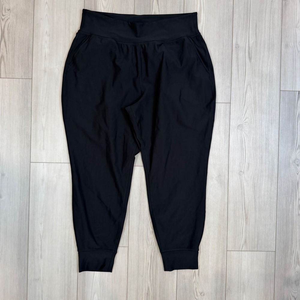 Old Navy Active Powersoft High Rise Jogger Pants Black XL Go-Dry 479566